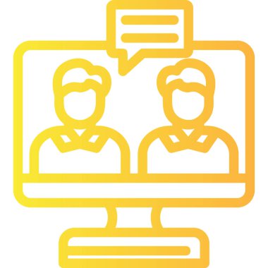 Takım çalışması. Web simgesi basit tasarım