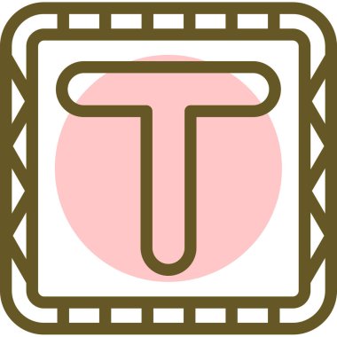 Modern b 'nin vektör illüstrasyonu eksik simgesi