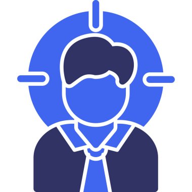 Kafa simgesi. Vektör çizim