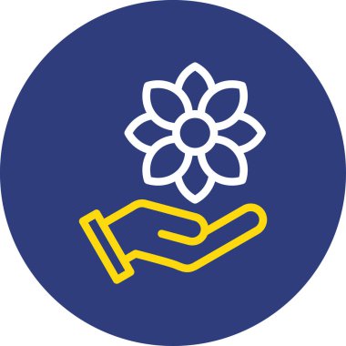 Çiçeğin vektör illüstrasyonu