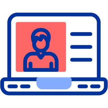 çevrimiçi eğitim, basit tasarım vektör illüstrasyonu