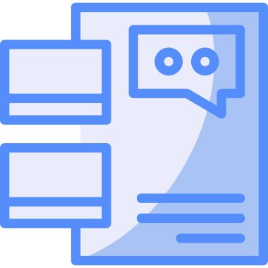 Sohbet iletisi simgesi - özet biçimi