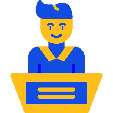 Avatar Adam dizüstü bilgisayar simgesi