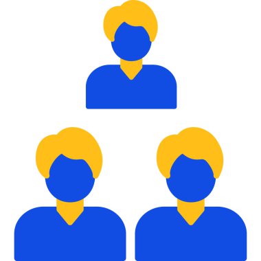 İnsanlar simgesi. Düz tasarım stili.