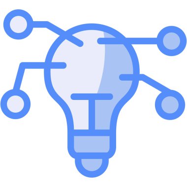 Bir fikrim var. Web simgesi basit illüstrasyon