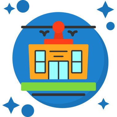 tren simgesi vektör illüstrasyonu