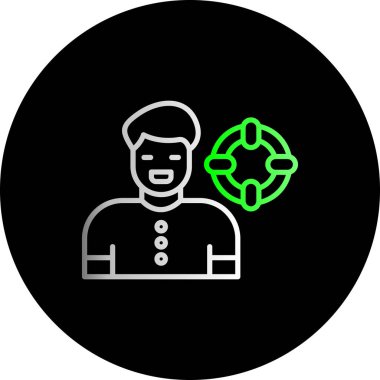 İnsan simgesinin vektör illüstrasyonu