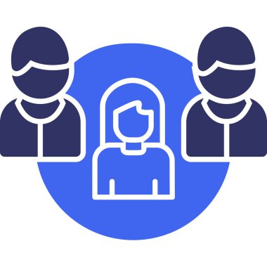 insanlar simge vektör illüstrasyonu