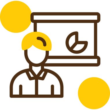 Haritası olan bir adamın vektör çizimi