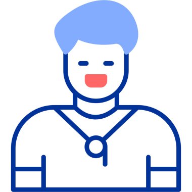 Doktor. Web simgesi basit illüstrasyon