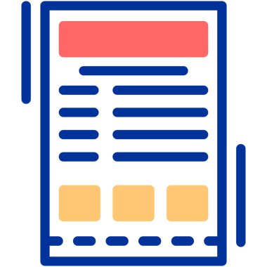 Web tasarımı ve arayüz vektör çizimi.