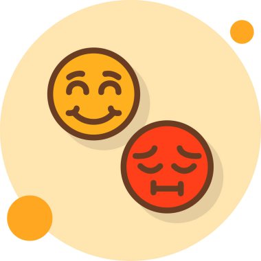 emoji simgesi, vektör illüstrasyonu