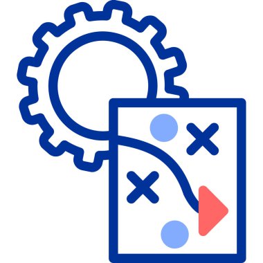 İş stratejisi vektör simgesi