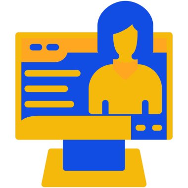 kullanıcı. Web simgesi basit tasarım