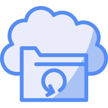 veri depolama rengi simgesi, vektör illüstrasyonu