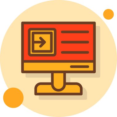 izleyici ikon vektör illüstrasyonu