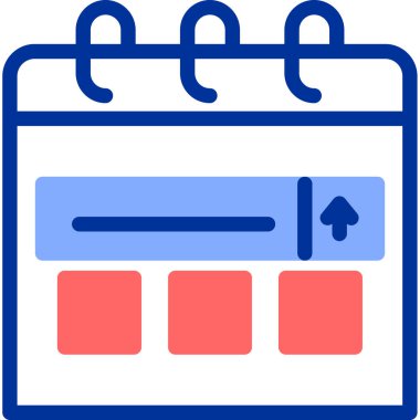 Takvim. Web simgesi basit illüstrasyon