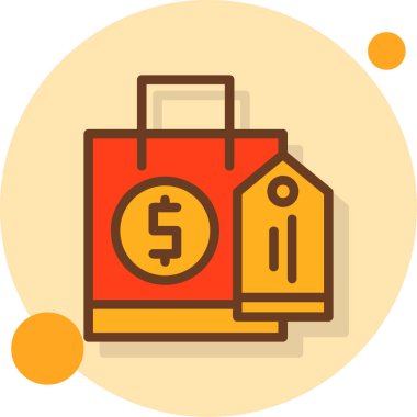 çanta ecommerce alışveriş simgesi - taslak biçimi