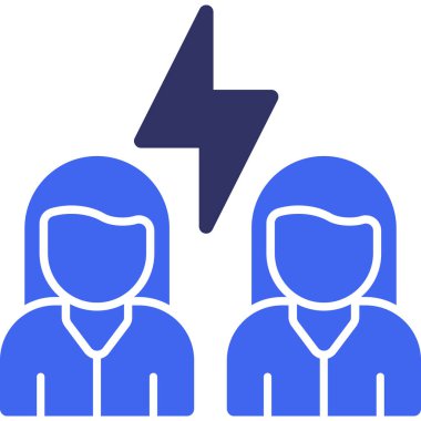 Kadın simgesi olan bir erkeğin vektör çizimi