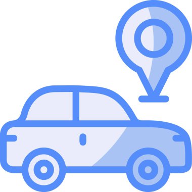 - Araba. Web simgesi basit illüstrasyon