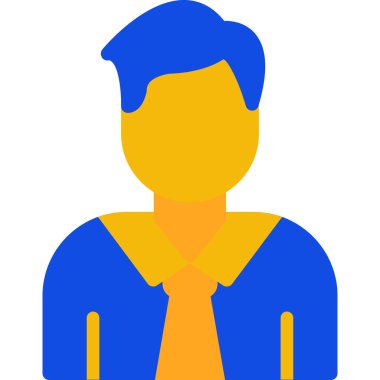 işadamı avatar kutsal kişilerin resmi, vektör çizim