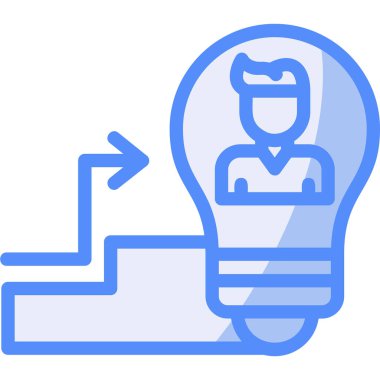 Ampul. Web simgesi basit illüstrasyon