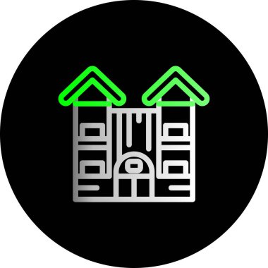 ev simgesi vektör illüstrasyonu