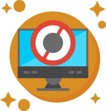 bilgisayar masaüstü simgesi, vektör illüstrasyonu