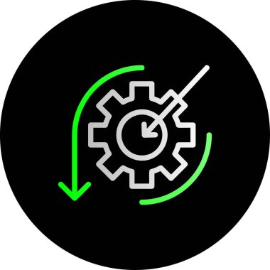 dişli simgesi vektör illüstrasyonu