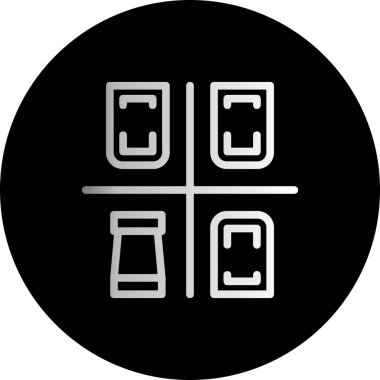 seo modern simgesinin vektör illüstrasyonu