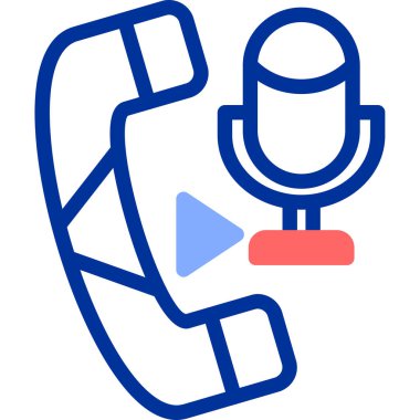 mikrofon simgesi vektör illüstrasyonu