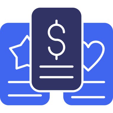 Dolar. Web simgesi basit tasarım