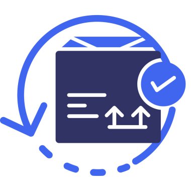 İşaretleme simgesi vektör illüstrasyonunu kontrol et