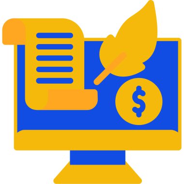 Para için. Web simgesi basit illüstrasyon