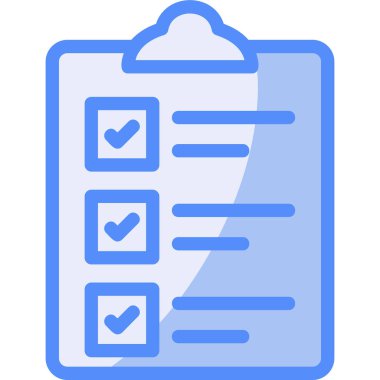 kontrol listesi simgesi, basit vektör illüstrasyonu