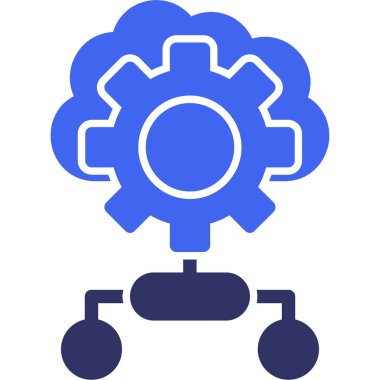 Bulut. Web simgesi basit illüstrasyon