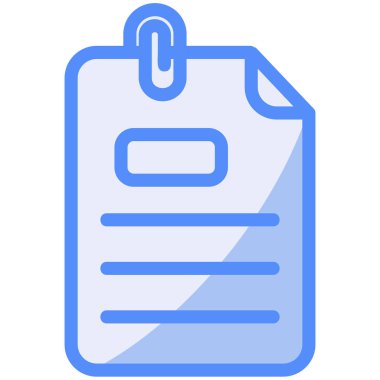 Belge. Web simgesi basit illüstrasyon