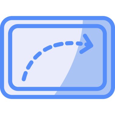 Yön. Web simgesi basit illüstrasyon