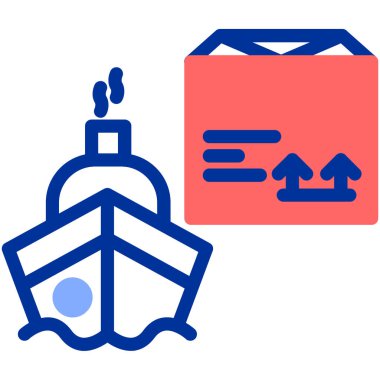 Teslimat. Web simgesi basit illüstrasyon