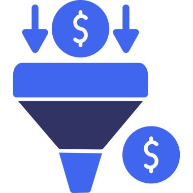 Para için. Web simgesi basit illüstrasyon