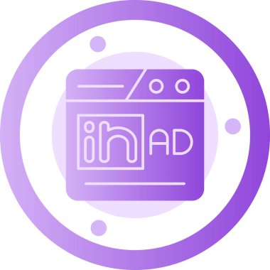 Filmin web sayfasının vektör simgesi çizimi