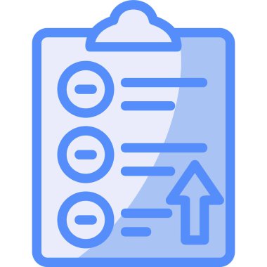 Kontrol listesi. Web simgesi basit illüstrasyon