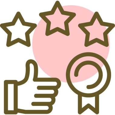 başparmak yukarı simgesi, basit illüstrasyon