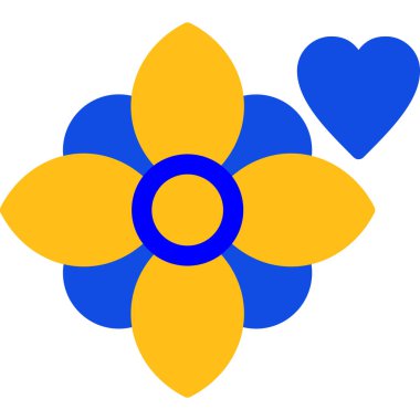 Kalp. Web simgesi basit illüstrasyon