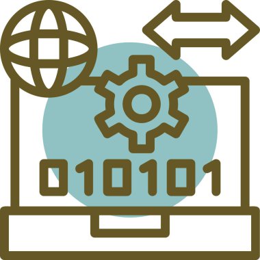 Web simgesi vektör illüstrasyonu