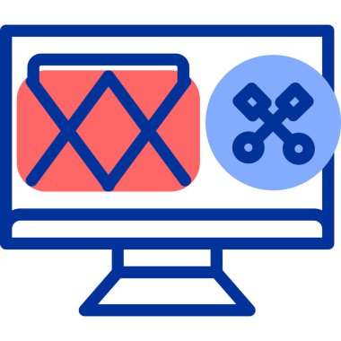 Web simgesi, vektör illüstrasyonu