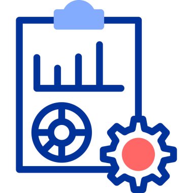 dişli simgesi, vektör çizimi