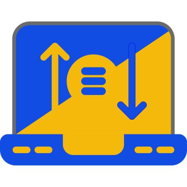 Modern bir simgenin vektör illüstrasyonu