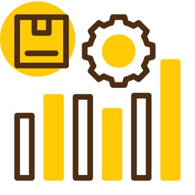 iş grafiği vektör simgesi