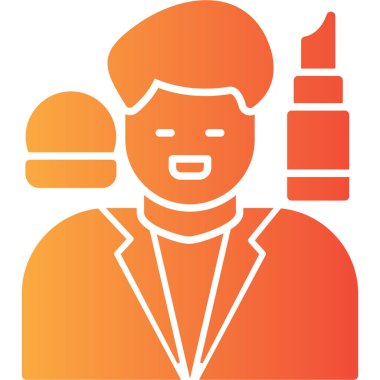 Fırçalı bir adamın vektör çizimi